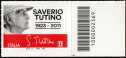 2023 - Il senso civico : Saverio Tutino - Centenario della nascita - francobollo con codice a barre n° 2369 a DESTRA in basso