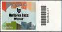 Umbria Jazz - 30a edizione del Festival d'inverno - francobollo con codice a barre n° 2349 a DESTRA in alto