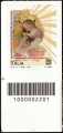 2022 - Madonna della Sanità di Vallecorsa - Centenario dell'incoronazione - francobollo con codice a barre n° 2201 in BASSO a sinistra