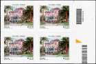 2014 - Patrimonio artistico e culturale  italiano :  Villa Nobel , Sanremo  - quartina con  codice a barre n° 1624