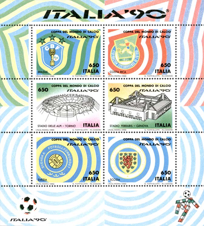 Coppa del mondo di calcio «Italia '90» - foglietto 3