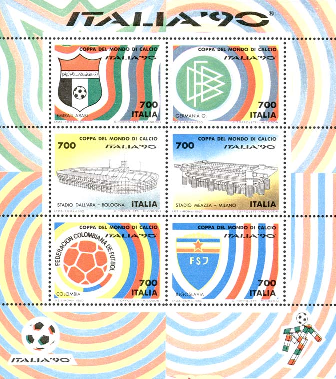 Coppa del mondo di calcio «Italia '90» - foglietto 4