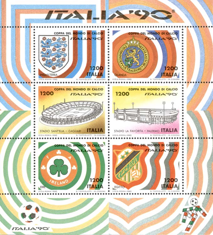 Coppa del mondo di calcio «Italia '90» - foglietto 6