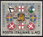Centenario dell'Unione del Veneto e del Mantovano all'Italia - L. 40
