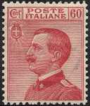 1918 - Effige di Vittorio Emanuele III - volta a sinistra - con filigrana