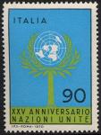 XXV Anniversario dell' O.N.U. - L. 90
