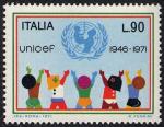 25°  Anniversario dell' U.N.I.C.E.F. - L. 90