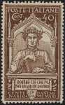 1921 - 6° Centenario della morte di Dante Alighieri - Ritratto di Dante Alighieri