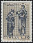 Arte Normanna in Sicilia - Mosaici della Chiesa Martorana a Palermo - Cristo incorona Re Ruggiero