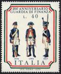 Bicentenario della Guardia di Finanza - divise del 1774, 1795, 1817