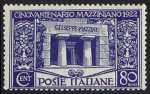 1922 - 50° Anniversario della morte di Giuseppe Mazzini - tomba di Mazzini a Staglieno