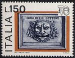 Esposione mondiale di filatelia ' Italia ' 76 ' - antica buca per lettere