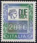 ' Alti Valori ' - Italia Turrita e cifra - L. 2000