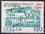 Centenario della fondazione della Accademia Navale di Livorno - veduta dall'alto