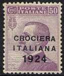 1924 - Crociera italiana nell'America latina - francobolli del 1901-1923 soprastampati