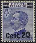 1924 - francobolli del 1901-1923 soprastampati con nuovo valore