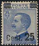 1924 - francobolli del 1901-1923 soprastampati con nuovo valore