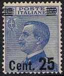 1924 - francobolli del 1901-1923 soprastampati con nuovo valore