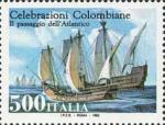Celebrazioni Colombiane nel 5° centenario della scoperta dell'America - Emissione congiunta con gli Stati Uniti -«Il passaggio dell'Atlantico»