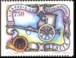 I Tasso e la storia postale - provenienti da libretto - non dentellati verticalmente- calesse postale