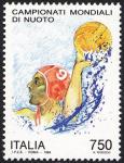 Lo sport italiano - Campionati mondiali di nuoto - pallanuotista