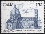 Patrimonio artistico e culturale italiano - 7° Centenario della Cattedrale di S. Maria del Fiore - Firenze- veduta