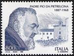 30° Anniversario della morte di Padre Pio - ritratto e Chiesa del Convento dei Padri cappuccini in S. Giovanni Rotondo
