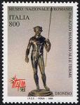 «Italia '98» - Esposizione Mondiale di Filatelia, Milano - «Giornata dell'arte» - Statua del dio greco Dioniso conservata nel Museo di Palazzo Massimo alle Terme di Roma