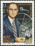 Centenario della nascita di Enrico Fermi - inventore della pila atomica e Nobel nel 1938 - ritratto