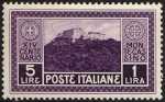 1929 - XIV° Centenario della Abbazia di Montecassino -  Veduta dell'abbazia