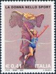 Lo sport Italiano - La donna nello sport - atleta a statua della «Nike di Samotracia» 