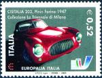 «Europalia Italia 2003» - Festival artistico, culturale e della creatività - Emissione congiunta con il Belgio - Cisitalia 202, auto di Pinin Farina