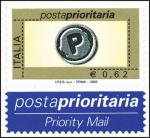 Posta prioritaria - tipi precedenti con dicitura «I.P.Z.S.  S.p.A. - Roma» - 0,62 c.