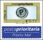 Posta prioritaria - tipi precedenti con dicitura «I.P.Z.S.  S.p.A. - Roma» - 0,77 c.