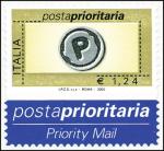 Posta prioritaria - tipi precedenti con dicitura «I.P.Z.S.  S.p.A. - Roma» - 1,24 €