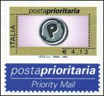 Posta prioritaria - tipi precedenti con dicitura «I.P.Z.S.  S.p.A. - Roma» - 4,13 €