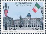 Cinquantenario della restituzione della città di Trieste all'Italia - Piazza dell'Unità d'Italia