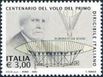 Centenario del volo del primo dirigibile italiano, ad opera di Almerico da Schio - disegni del dirigibile «Italia»
