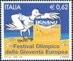 VIII Edizione del Festival Olimpico della Gioventù Europea ( E.Y.O.F. ) - Lignano Sabbiadoro - Gabbiano «Coki» mascotte 