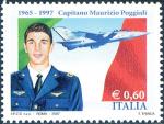 10° Anniversario della morte di Maurizio Poggiali - Capitano dell'Aeronautica Militare - ritratto e Tornado in volo