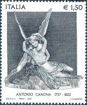 250° Anniversario della nascita di Antonio Canova - scultore - «Amore e Psiche che si abbracciano» 