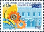 «Le Istituzioni» - 24ª serie - 50 anni di attività del Consiglio Nazionale dell'Economia e del Lavoro ( CNEL ) - villa Lubin, sede del Cnel a Roma