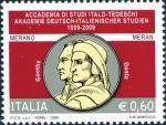 50° Anniversario della fondazione della Accademia di Studi italo-tedeschi di Merano - Effigi di Goethe e Dante Alighieri 