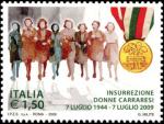 65º Anniversario dell'insurrezione delle donne carraresi - medaglia d'oro al valor civile