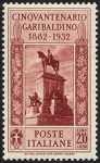 1932 - 50º Anniversario della morte di Giuseppe Garibaldi - 1932 - 50º Anniversario della morte di Giuseppe Garibaldi - Monumento a Garibaldi, sul Gianicolo 