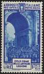 1935 - Pro Opera di Previdenza M.V.S.N. - 4ª emissione - Sfilata della M.V.S.N. sotto l'arco di Costantino 