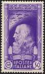 1935 -  1º Salone Aeronautico Internazionale - ritratto di Leonardo da Vinci
