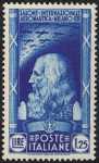 1935 -  1º Salone Aeronautico Internazionale - ritratto di Leonardo da Vinci