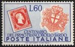 francobollo di Srdegna e stemma di Torino