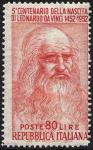 5° Centenario della nascita di Leonardo da Vinci - autoritratto